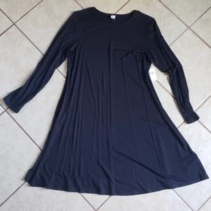 Black Old Navy long sleeve dress - size medium